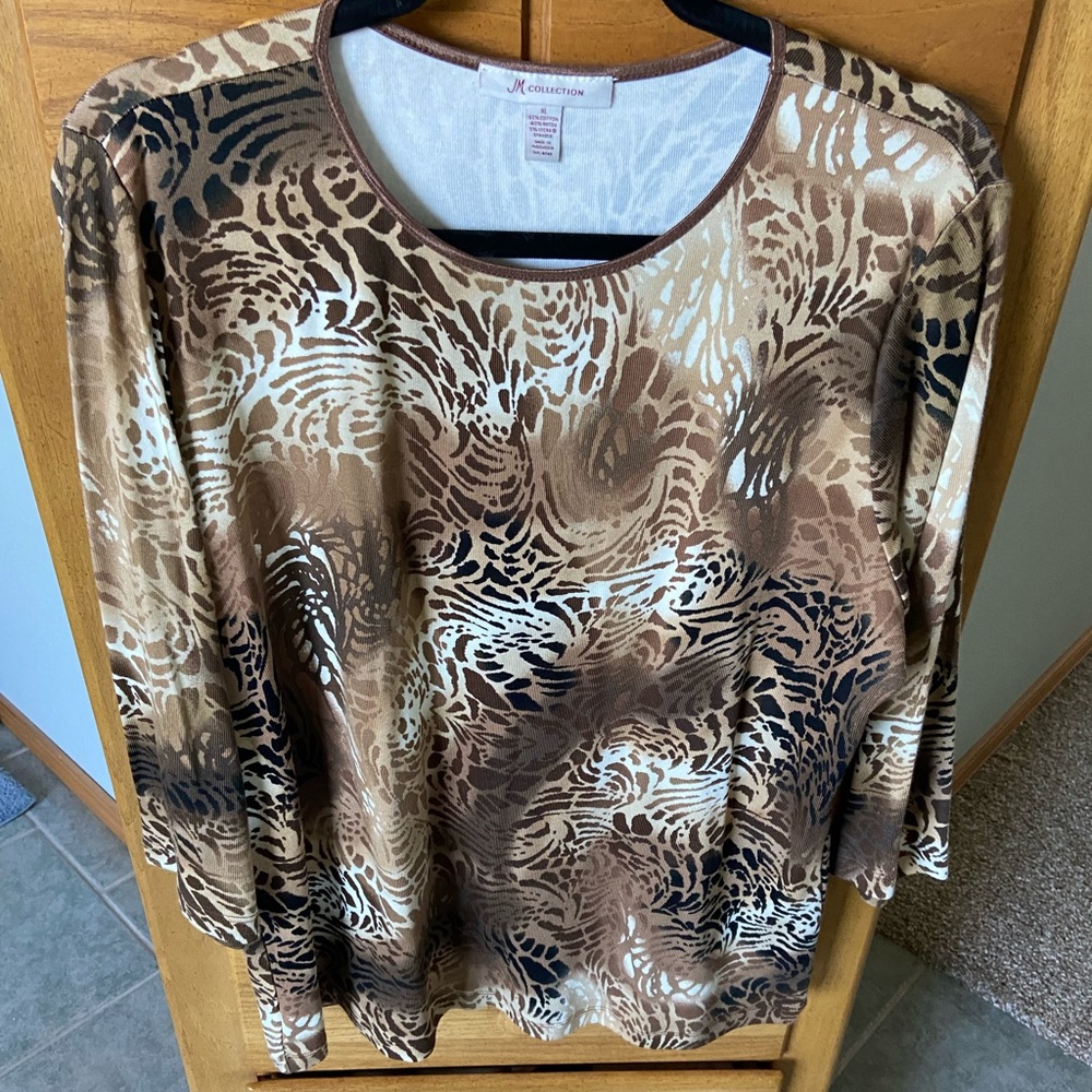 Animal Print Long Sleeve T-shirt